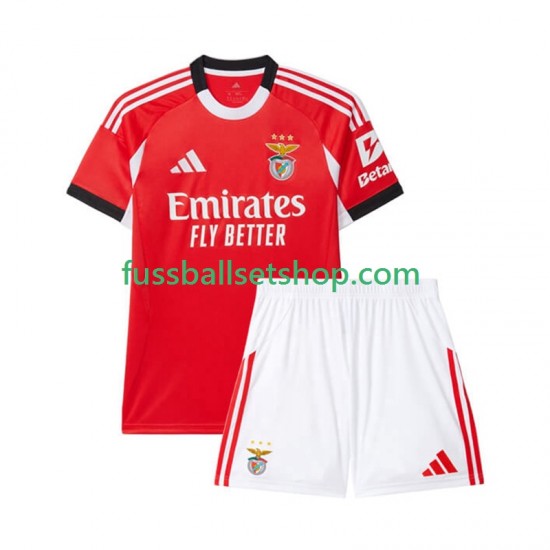 Günstige Fußball Trikotsatz Benfica Kinder Heimtrikot 2025-2026 Kurzarm