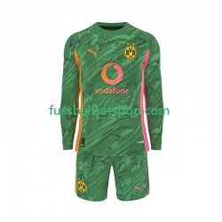 Günstige Fußball Trikotsatz Borussia Dortmund Torwart Kinder Heimtrikot 2025-2026 Langarm