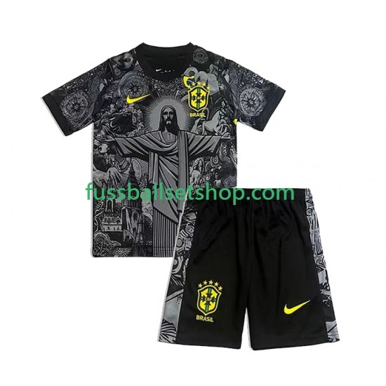 Brasilien Cheist the Redeemer Football Shirts Kinder Heimtrikot 2024 Kurzarm