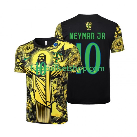 Günstige Fußball Trikotsatz Brasilien Neymar JR 10 Jesus Herren Heimtrikot 2024 Kurzarm