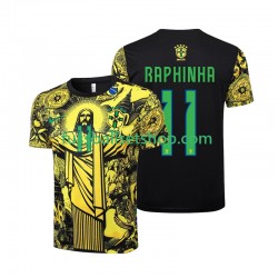 Günstige Fußball Trikotsatz Brasilien RAPHINHA 11 Jesus Herren Heimtrikot 2024 Kurzarm
