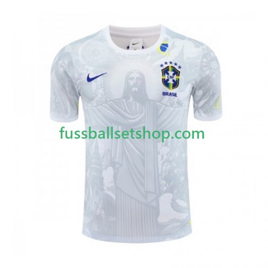 Günstige Fußball Trikotsatz Brasilien Special Jesus Herren Heimtrikot 2024-2025 Kurzarm