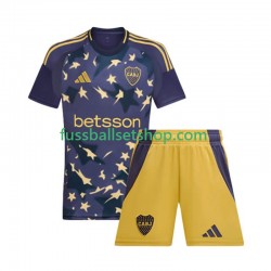 Günstige Fußball Trikotsatz Boca Juniors Kinder Ausweichtrikot 2025 Kurzarm