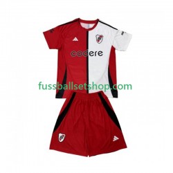 Günstige Fußball Trikotsatz River Plate Kinder Ausweichtrikot 2024-2025 Kurzarm