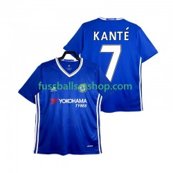 Günstige Fußball Trikotsatz Chelsea KANTE 7 2016-2017 Retro Herren Heimtrikot Kurzarm