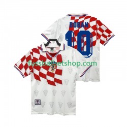 Günstige Fußball Trikotsatz Kroatien BOBAN 10 Retro Herren Heimtrikot 1998 Kurzarm