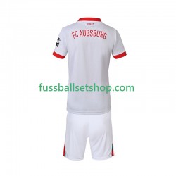 Günstige Fußball Trikotsatz FC Augsburg Kinder Heimtrikot 2025-2026 Kurzarm