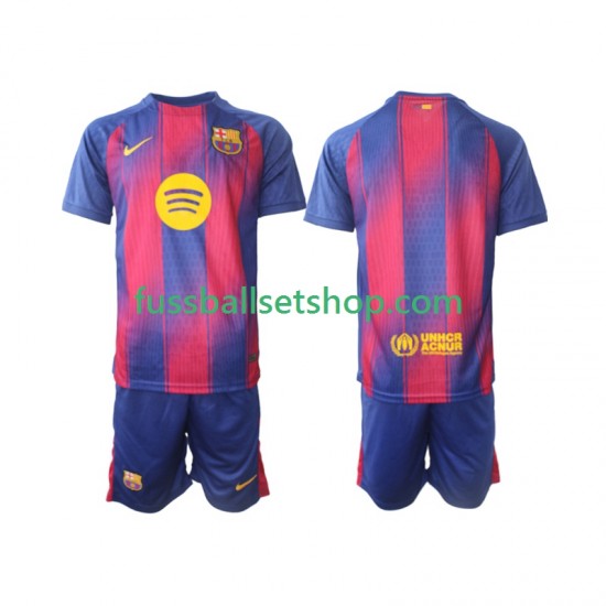 Günstige Fußball Trikotsatz FC Barcelona Kinder Heimtrikot 2025-2026 Kurzarm