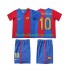 Günstige Fußball Trikotsatz FC Barcelona RONALDINHO 10 2007 Retro Kinder Heimtrikot 2006 Kurzarm