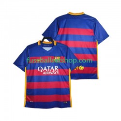 Günstige Fußball Trikotsatz FC Barcelona 2015-2016 Retro Herren Heimtrikot Kurzarm