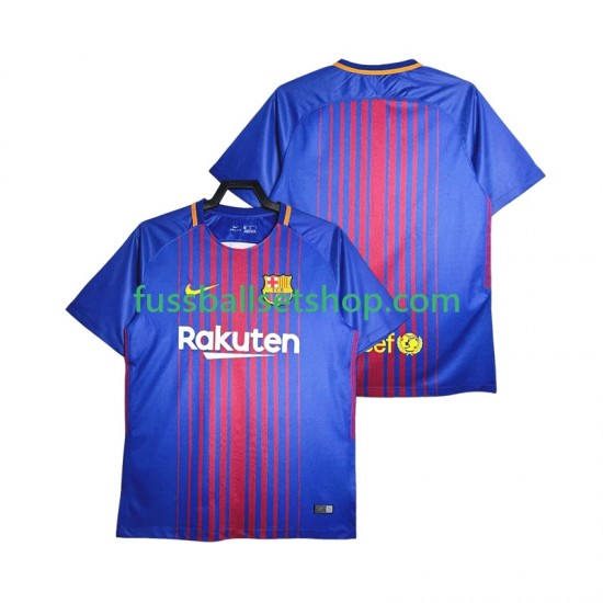 Günstige Fußball Trikotsatz FC Barcelona 2017-20168 Retro Herren Heimtrikot Kurzarm