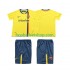 Günstige Fußball Trikotsatz FC Barcelona 2009 Retro Kinder Auswärtstrikot 2008 Kurzarm