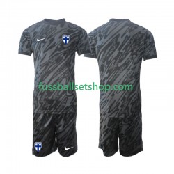Günstige Fußball Trikotsatz Finnland Torwart Kinder Heimtrikot 2024 Kurzarm