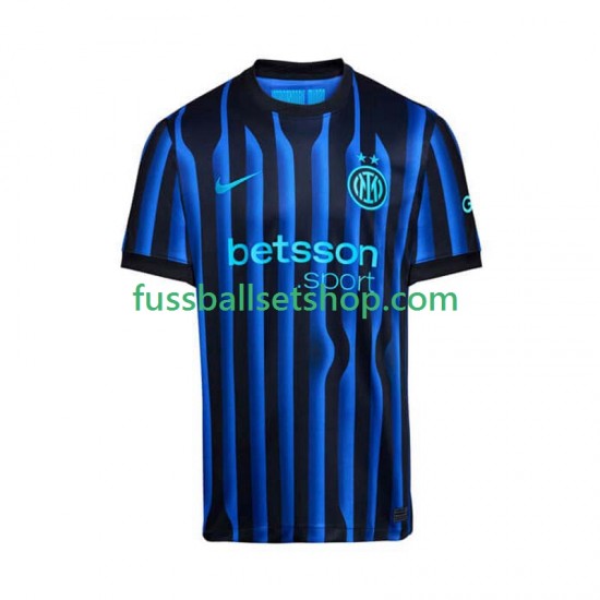 Günstige Fußball Trikotsatz Inter Mailand Herren Heimtrikot 2025-2026 Kurzarm