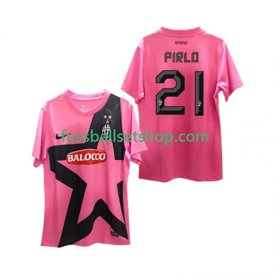 Günstige Fußball Trikotsatz Juventus Turin Andrea Pirlo 21 -2012 Retro Herren Auswärtstrikot 2011 Kurzarm
