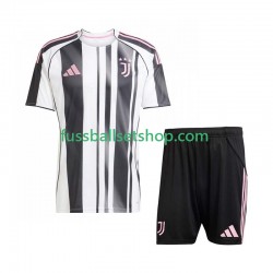 Günstige Fußball Trikotsatz Juventus Turin Kinder Heimtrikot 2025-2026 Kurzarm
