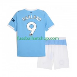 Günstige Fußball Trikotsatz Manchester City Erling Haaland 9 Kinder Heimtrikot 2025-2026 Kurzarm
