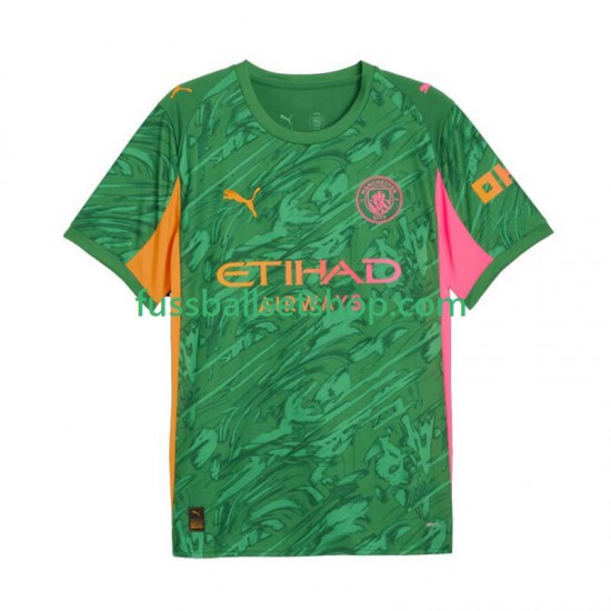 Günstige Fußball Trikotsatz Manchester City Torwart Herren Heimtrikot 2025-2026 Kurzarm