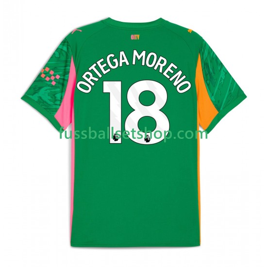 Günstige Fußball Trikotsatz Manchester City ORTEGA MORENO 18 Torwart Herren Heimtrikot 2025-2026 Kurzarm