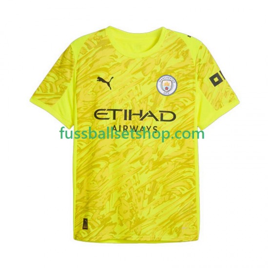 Günstige Fußball Trikotsatz Manchester City Torwart Herren Ausweichtrikot 2025-2026 Kurzarm