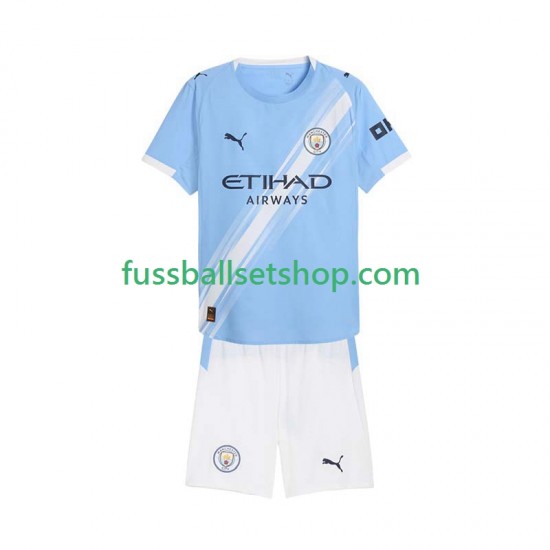 Günstige Fußball Trikotsatz Manchester City Kinder Heimtrikot 2025-2026 Kurzarm