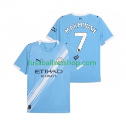Günstige Fußball Trikotsatz Manchester City Omar Marmoush 7 Herren Heimtrikot 2025-2026 Kurzarm