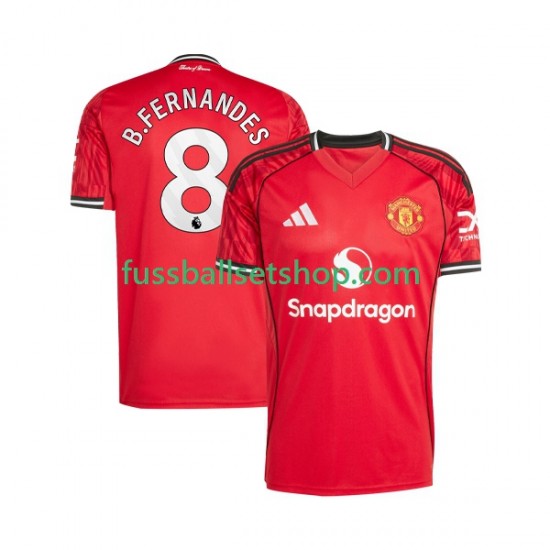 Günstige Fußball Trikotsatz Manchester United Bruno Fernandes 8 Herren Heimtrikot 2025-2026 Kurzarm