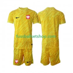Günstige Fußball Trikotsatz Polen Torwart Kinder Heimtrikot 2024 Kurzarm