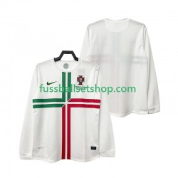 Günstige Fußball Trikotsatz Portugal 2012 Retro Herren Auswärtstrikot Langarm
