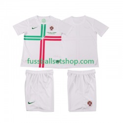 Günstige Fußball Trikotsatz Portugal 2012 Retro Kinder Auswärtstrikot Kurzarm