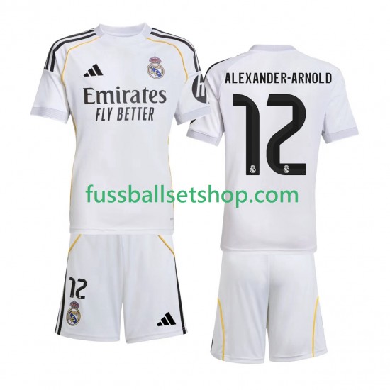Günstige Fußball Trikotsatz Real Madrid Alexander-Arnold 12 Kinder Heimtrikot 2025-2026 Kurzarm