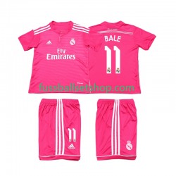 Günstige Fußball Trikotsatz Real Madrid Bale 11 2014 2015 Retro Kinder Auswärtstrikot Kurzarm