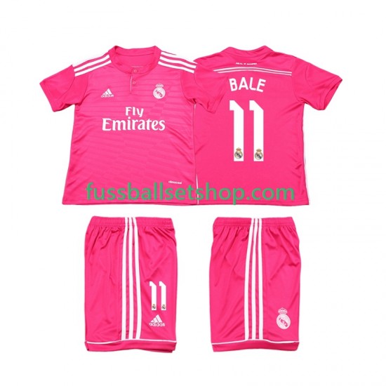 Günstige Fußball Trikotsatz Real Madrid Bale 11 2014 2015 Retro Kinder Auswärtstrikot Kurzarm