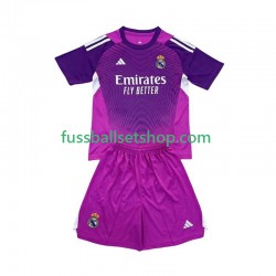 Günstige Fußball Trikotsatz Real Madrid Torwart Kinder Auswärtstrikot 2025-2026 Kurzarm