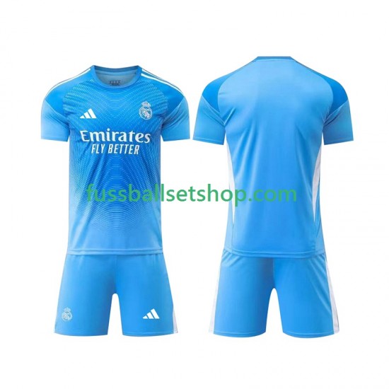 Günstige Fußball Trikotsatz Real Madrid Torwart Kinder Heimtrikot 2025-2026 Kurzarm