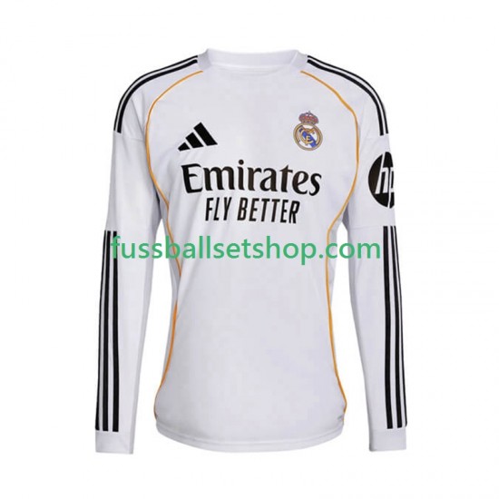 Günstige Fußball Trikotsatz Real Madrid Herren Heimtrikot 2025-2026 Langarm