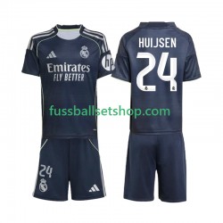 Günstige Fußball Trikotsatz Real Madrid Huijsen 24 Kinder Auswärtstrikot 2025-2026 Kurzarm