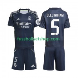 Günstige Fußball Trikotsatz Real Madrid Jude Bellingham 5 Kinder Auswärtstrikot 2025-2026 Kurzarm