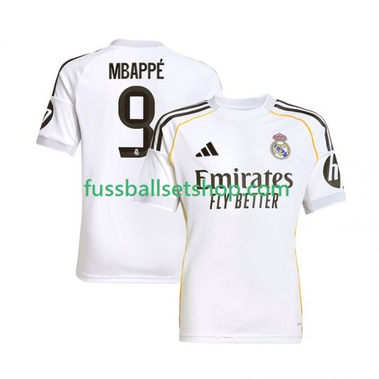 Günstige Fußball Trikotsatz Real Madrid Mbappé Kylian 9 Herren Heimtrikot 2025-2026 Kurzarm