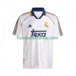 Günstige Fußball Trikotsatz Real Madrid -2000 Retro Herren Heimtrikot 1999 Kurzarm