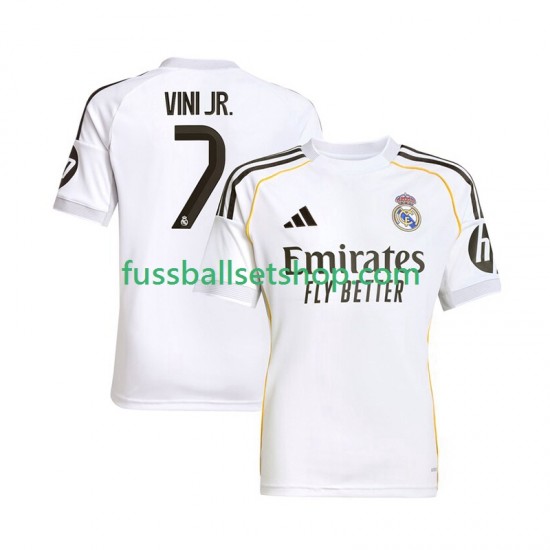 Günstige Fußball Trikotsatz Real Madrid Vinicius Junior 7 Herren Heimtrikot 2025-2026 Kurzarm
