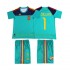 Günstige Fußball Trikotsatz Spanien Casillas 1 Retro Kinder Heimtrikot 2010 Kurzarm