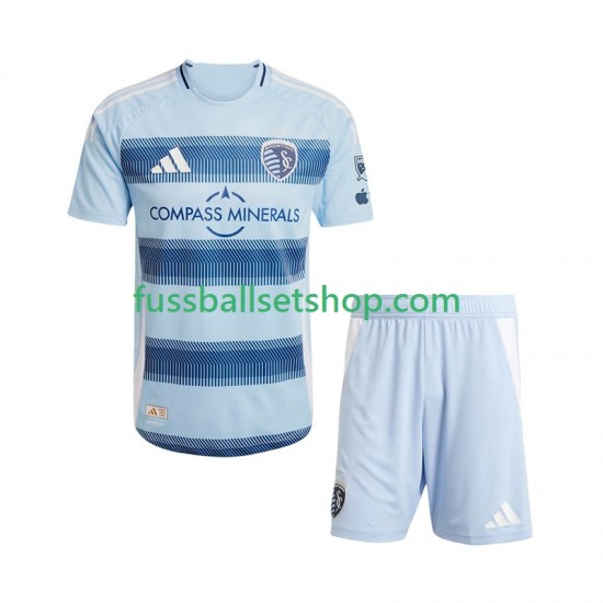 Günstige Fußball Trikotsatz Sporting Kansas City Kinder Heimtrikot 2025 Kurzarm