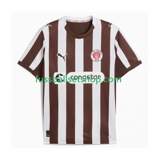 Günstige Fußball Trikotsatz St. Pauli Herren Heimtrikot 2025-2026 Kurzarm