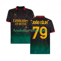 Günstige Fußball Trikotsatz AC Mailand JOAO FELIX 79 Herren Viertestrikot 2024-2025 Kurzarm