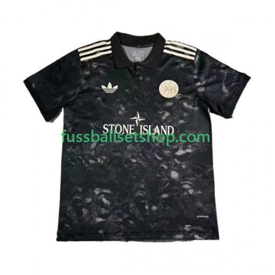 Günstige Fußball Trikotsatz Ajax Amsterdam Stone Island Herren 2024-2025 Kurzarm