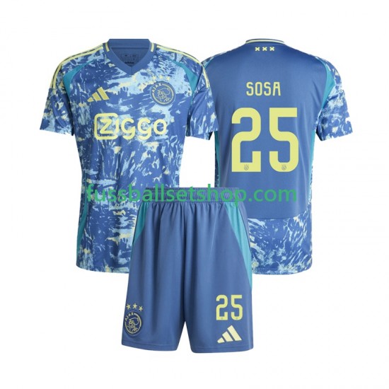 Günstige Fußball Trikotsatz Ajax Amsterdam Wout Weghorst 25 Kinder Auswärtstrikot 2024-2025 Kurzarm