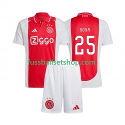 Günstige Fußball Trikotsatz Ajax Amsterdam Wout Weghorst 25 Kinder Heimtrikot 2024-2025 Kurzarm
