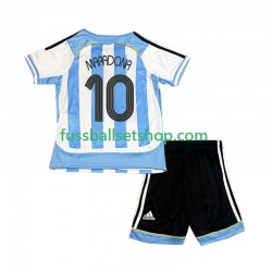 Günstige Fußball Trikotsatz Argentinien Maradona 10 Retro Kinder Heimtrikot 2006 Kurzarm