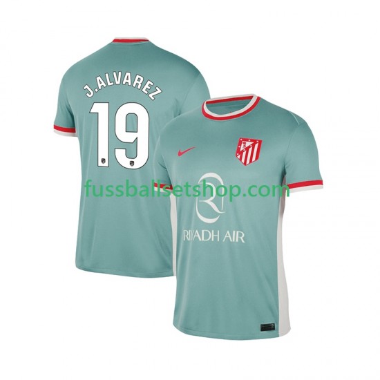 Günstige Fußball Trikotsatz Atlético Madrid Julian Alvarez 19 Herren Auswärtstrikot 2024-2025 Kurzarm